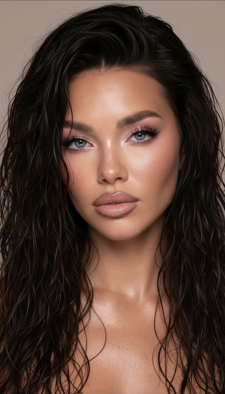 Viral Twin model AI studio portrait